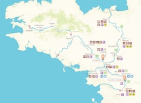 Karte der Bretagne für Hausbootferien